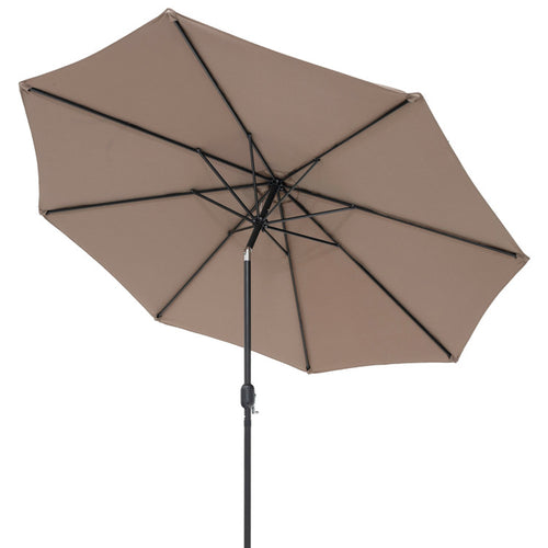 10 Feet Outdoor Patio Umbrella with Tilt Adjustment and Crank