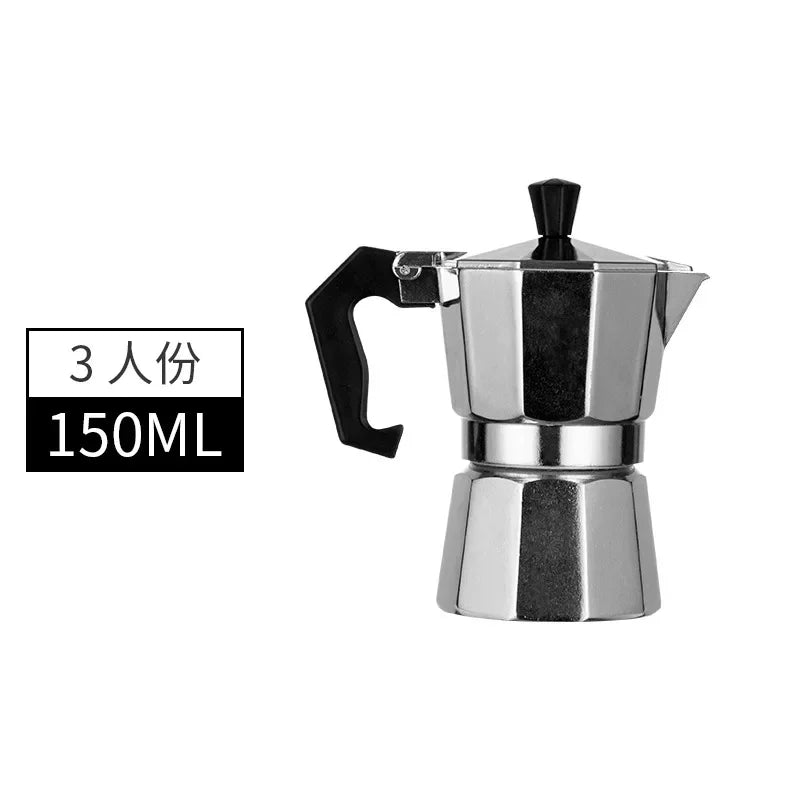 Mocha Coffee Pot-Italian Aluminum Octagonal Shap-Coffee-Tea Maker