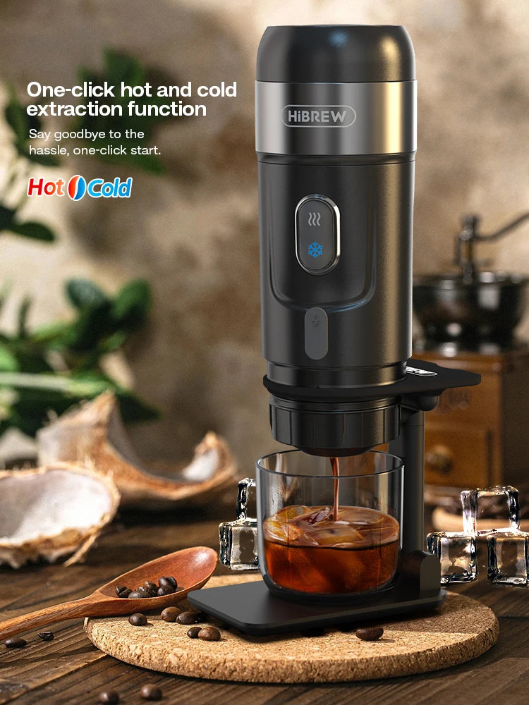 HiBREW Portable Coffee Machine for Car & Home,DC12V Expresso Coffee Maker