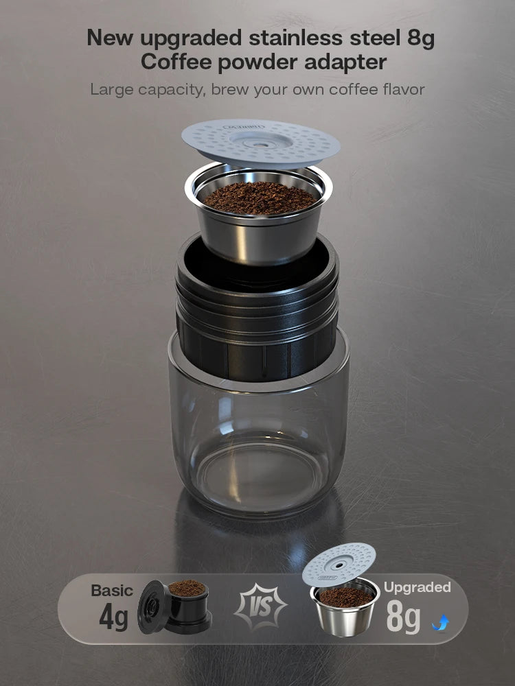 HiBREW Portable Coffee Machine for Car & Home,DC12V Expresso Coffee Maker
