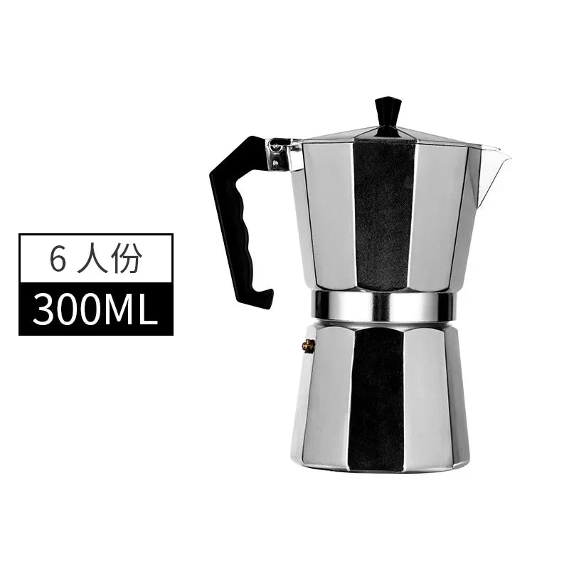 Mocha Coffee Pot-Italian Aluminum Octagonal Shap-Coffee-Tea Maker