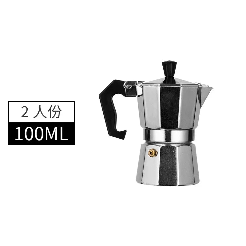 Mocha Coffee Pot-Italian Aluminum Octagonal Shap-Coffee-Tea Maker