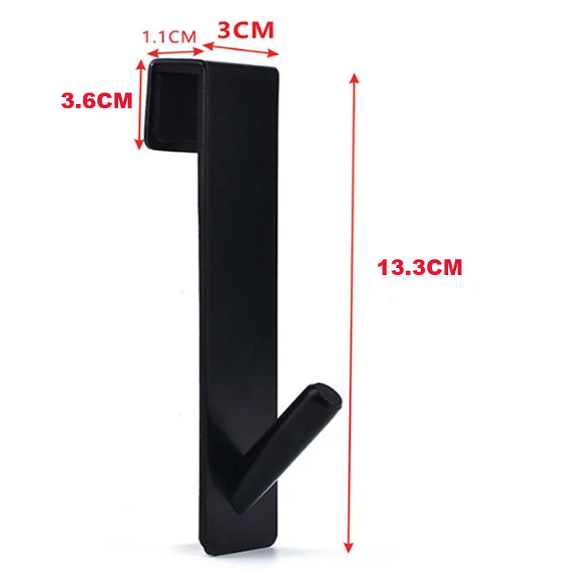 Stainless Steel Glass Shower Door S-Shaped Towel Rack - Bathrobe Hanger