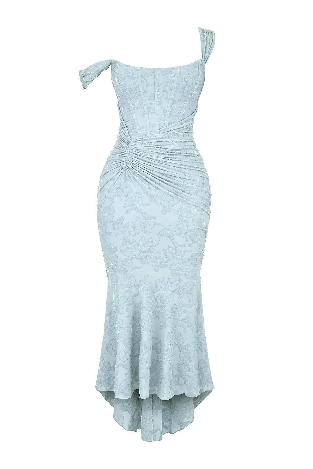Women's Floral Square Neck Bodycon Party Dress