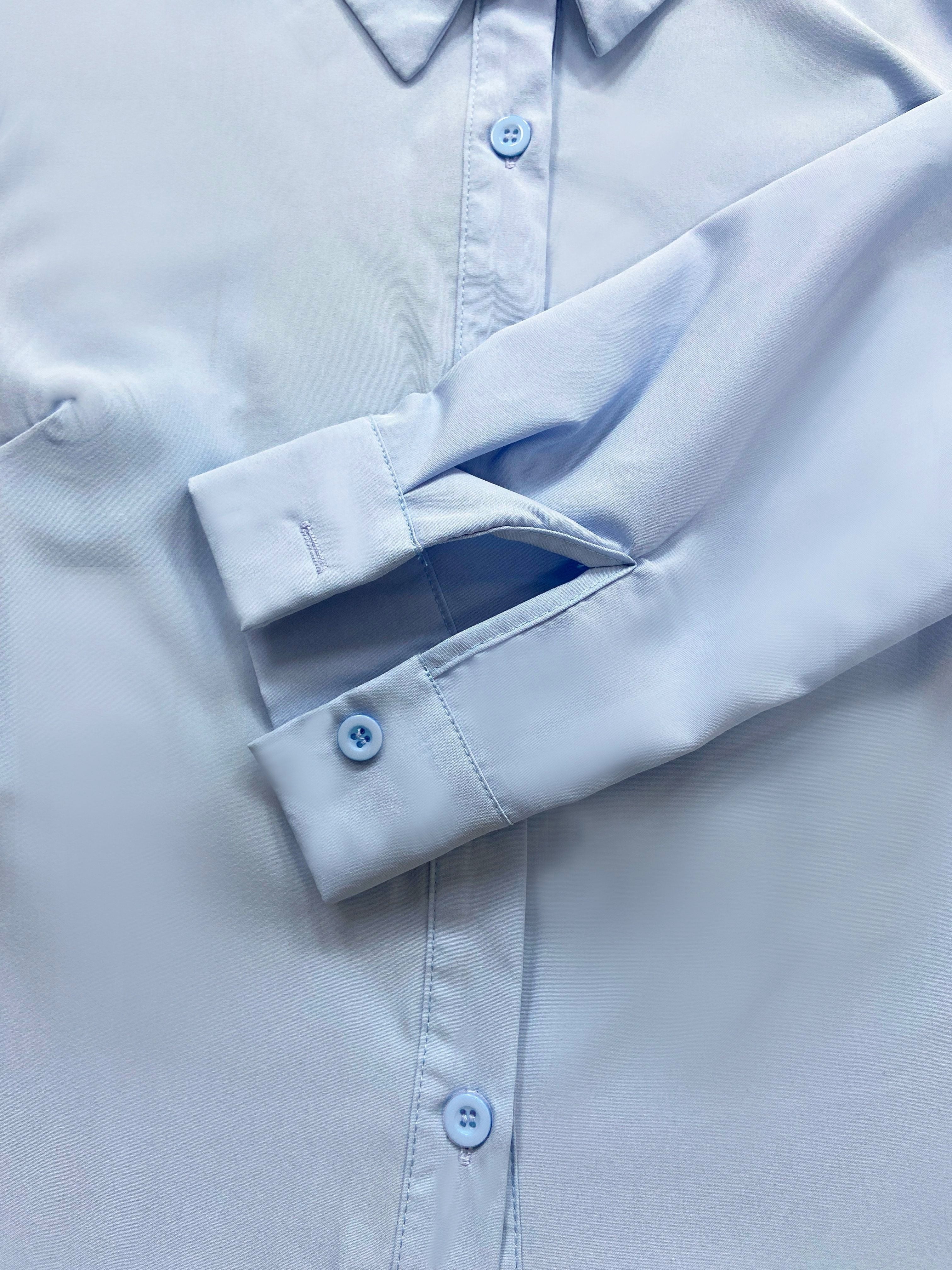 Women's Longline Button-Up Shirt