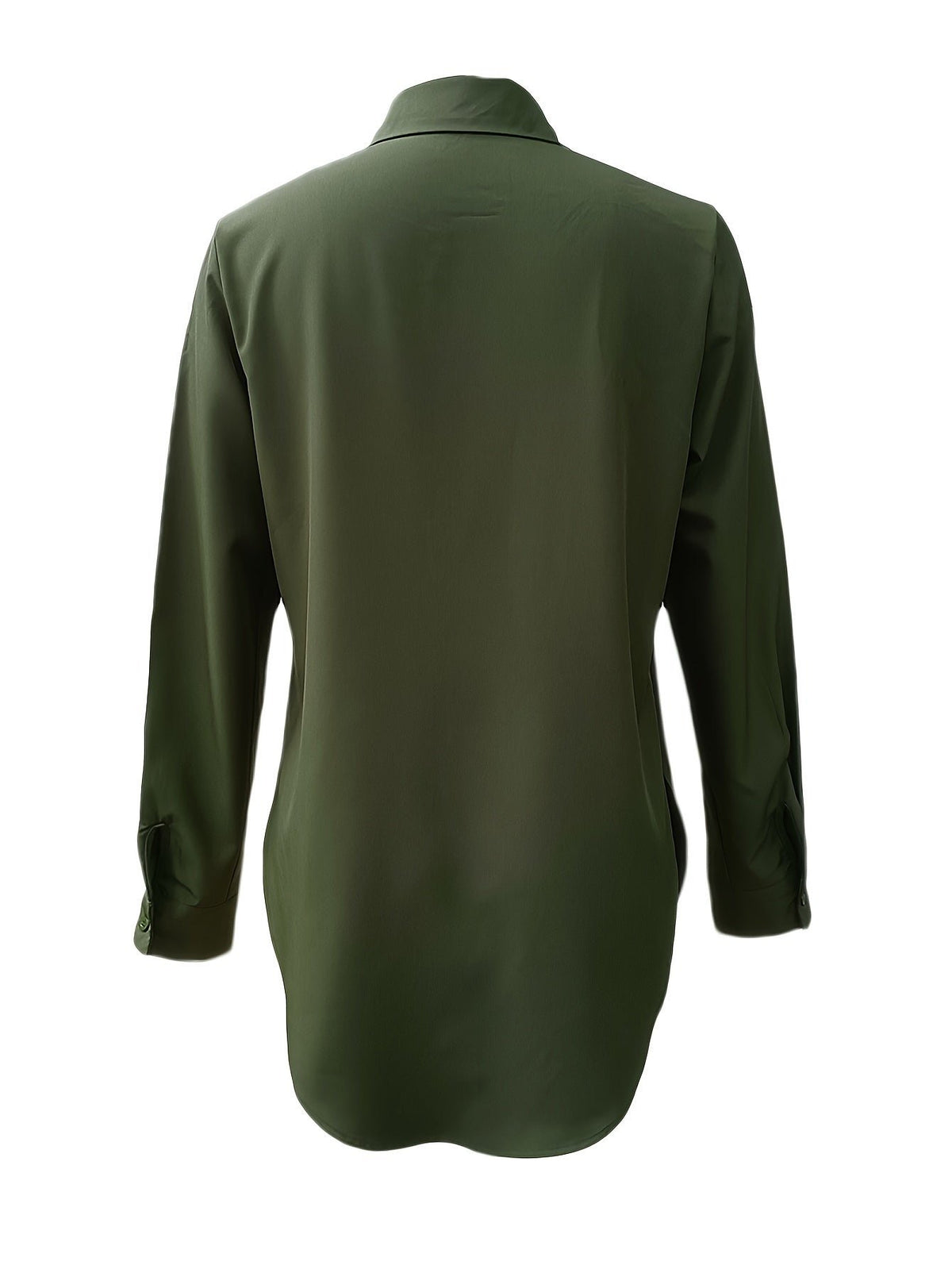 Women's Longline Button-Up Shirt