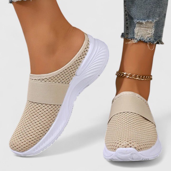 Women's Knit Slip-On Platform Trainers