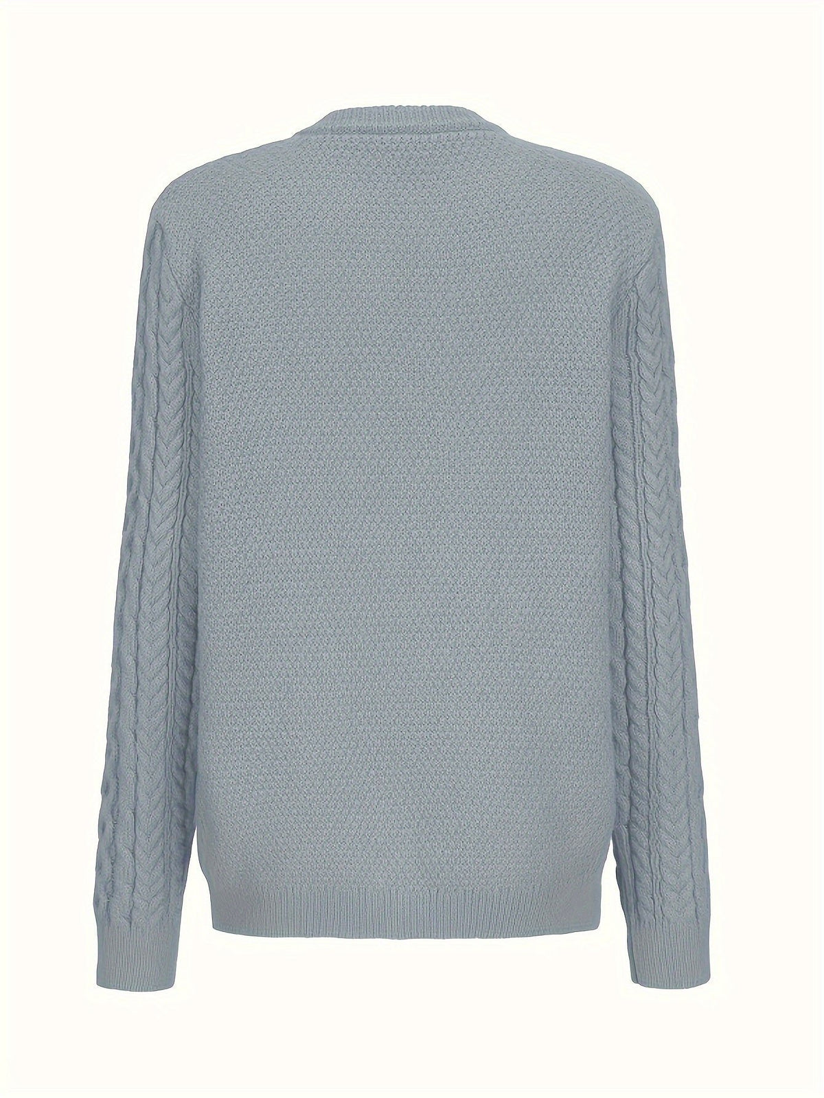 Women's Cable Knit Wool Cardigan