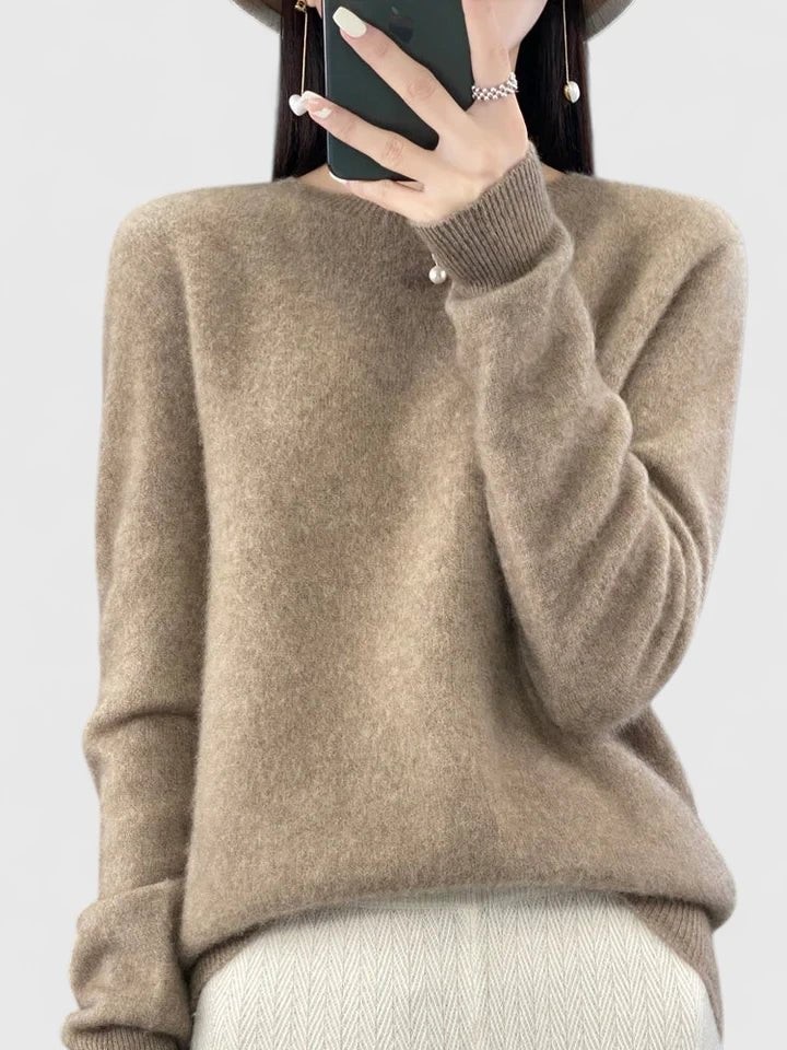 Women's Wool Jumper - Camel