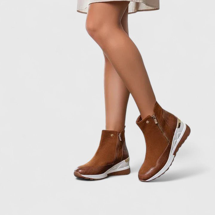 Women's Suede Wedge Ankle Boots