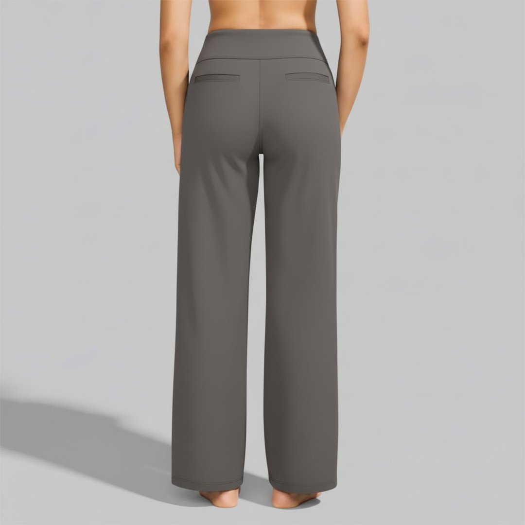 Women's High-Waisted Wide-Leg Trousers