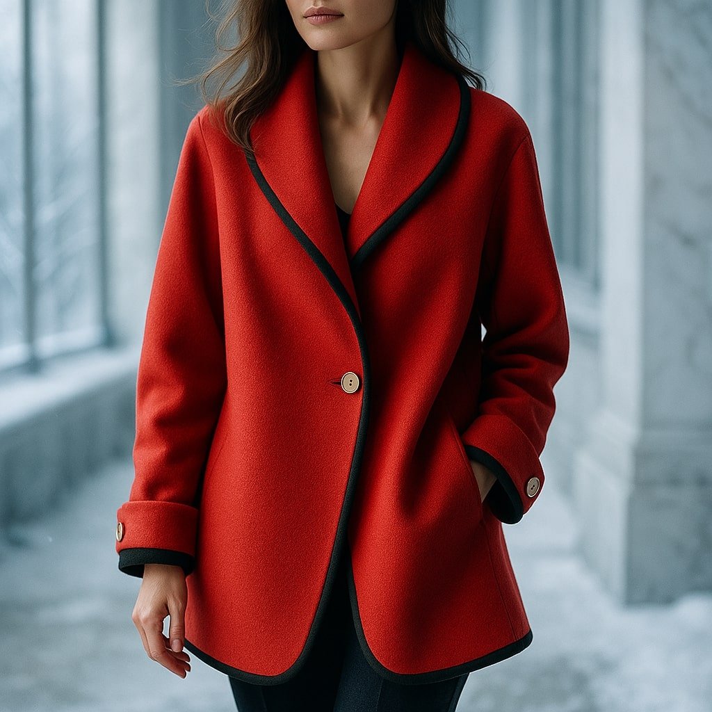 Women's Wool Shawl-Collar Coat