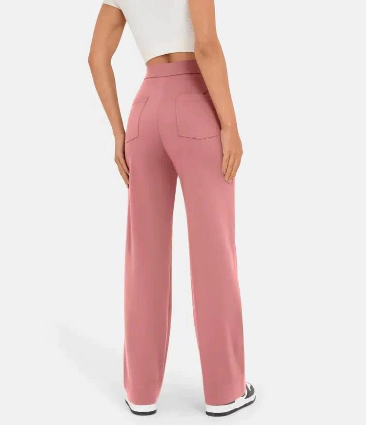 Women's High-Waisted Wide-Leg Trousers