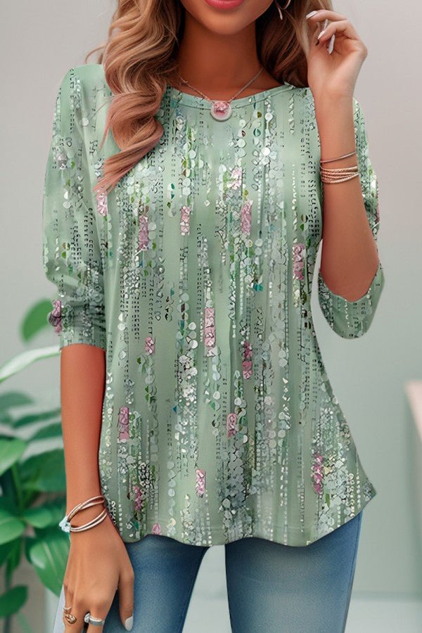 Women's Tunic Blouse - Green