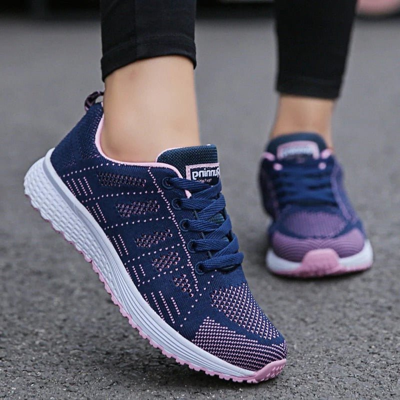 Women's Knit Running Lace-Up Trainers