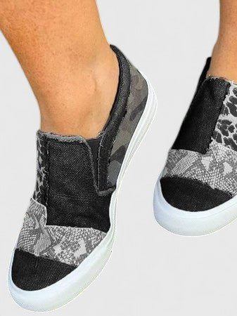 Women's Leopard Slip-On Platform Trainers