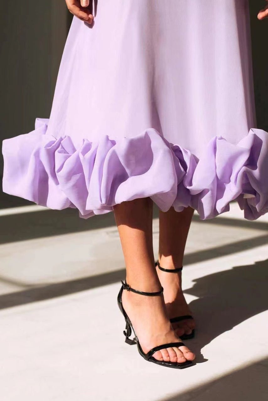 Women's Party Satin Midi Dress