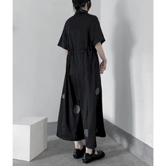 Dot Jumpsuits for Women Harajuku Korean Fashion Wide Leg Pants One Piece Outfits Women Rompers Loose Casual Vintage Playsuits