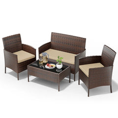 Carlina 4 - Person Outdoor Seating Group with Cushions