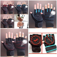 Sports Gym Gloves Half Finger Breathable Weightlifting Fitness Gloves Dumbbell Men Women Gym Gloves NIN668
