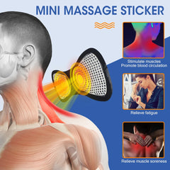Portable Mini Electric Neck Massager With 5/1Pcs Massage Relief Back Massager