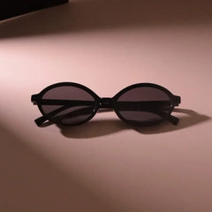 Trendy Small Frame Sun Glasses Women Men Oval Sunglasses Female Cool Black Colors Mirror Designer Brand Fashion