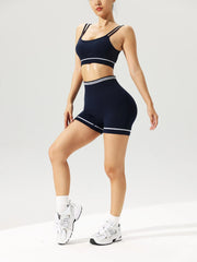 2Pcs/Set Yoga Sports Bra Shorts Sets Sportswear Woman Gym Seamless Workout Shorts Leggings W/Tummy Control Women'S Tracksuit