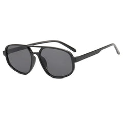 New Retro Double Bridge Sunglasses Men'S Fashion Simple Light Cat Eye Women Sun Glasses Ins Trending Shades UV400