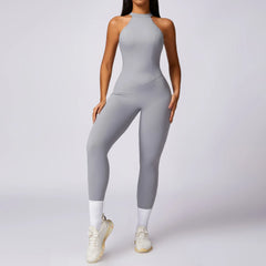 Fitness Backless Bodysuit Women Gym Jumpsuit Woman Quick-Dry Yoga Clothes Short Workout Rompers Sports One-Piece Suit