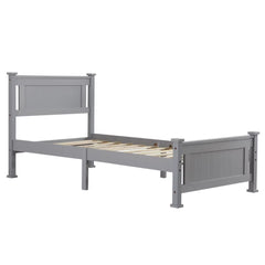 Twin/Full/ Queen Vertical Decorative Core Bed Grey Bedroom Furniture for Bedroom US Warehouse