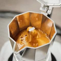 Mocha Coffee Pot-Italian Aluminum Octagonal Shap-Coffee-Tea Maker