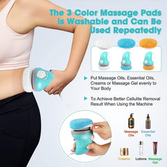 Body Sculpting Machine, Cellulite Massager Cellulite Remover with 6 Washable Pad