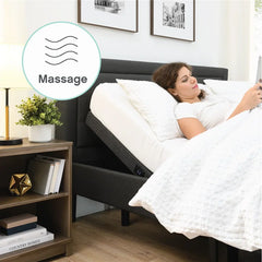 15" Massaging Zero Gravity Adjustable Bed with Wireless Remote