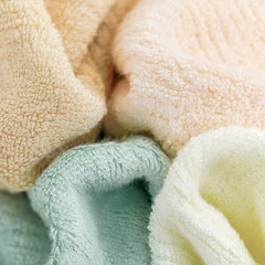 Inyahome Pack of 1/4/6 Bamboo Fiber Bathroom Towels Sets 34X74Cm Hand Face Bath Towel Gift Towel Sheet 타월 Serviettes Cream Green