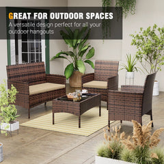 Carlina 4 - Person Outdoor Seating Group with Cushions