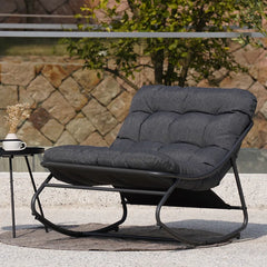 Outdoor Caili Rocking Metal Chair with Cushions