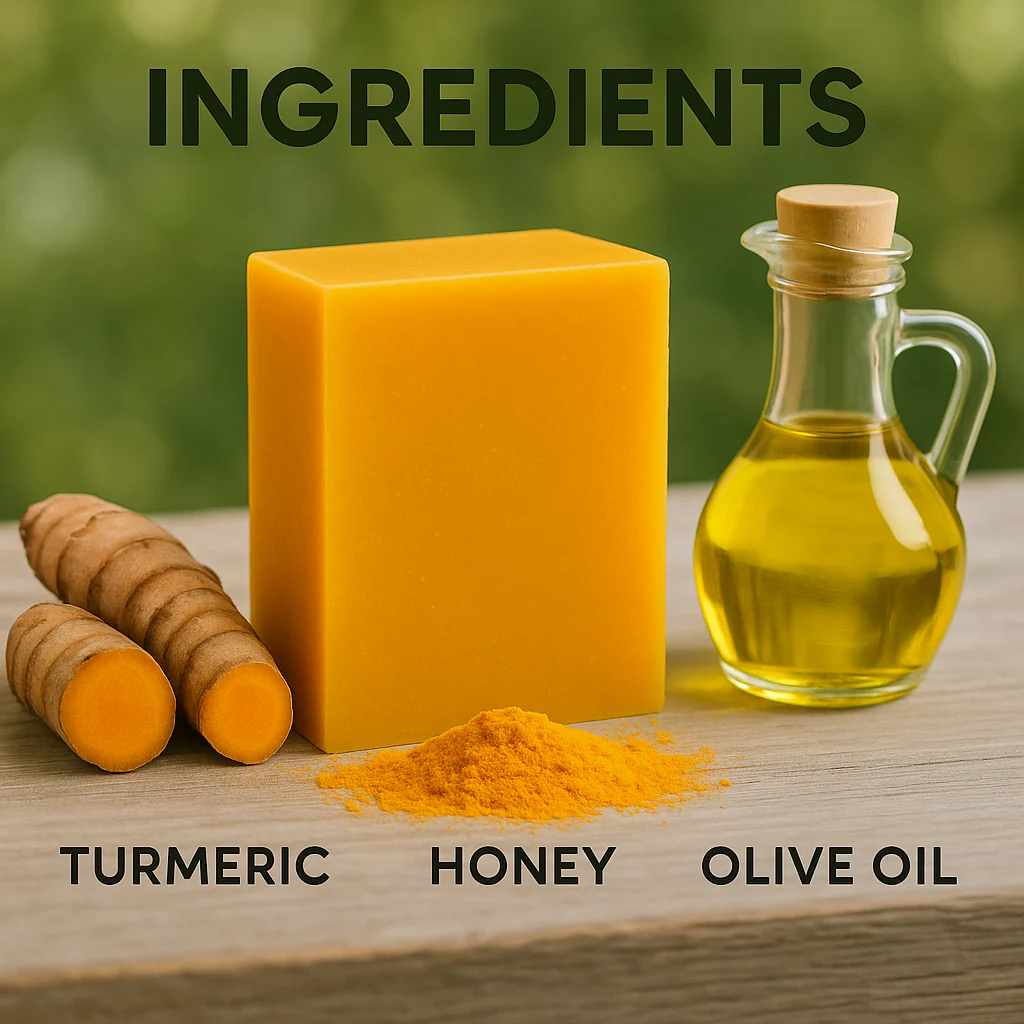 100g Turmeric & Lemon Kojic Acid Soap – Facial & Body Bar