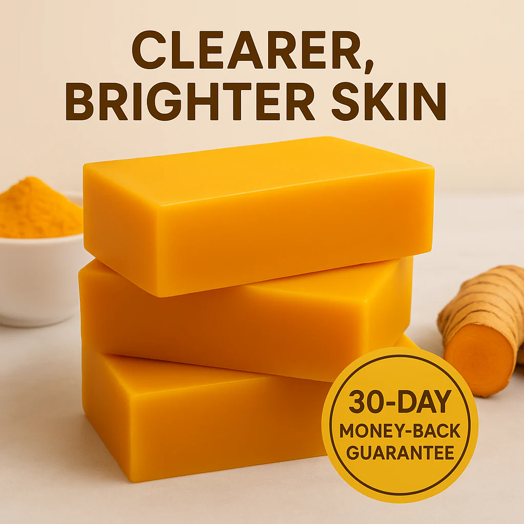 100g Turmeric & Lemon Kojic Acid Soap – Facial & Body Bar