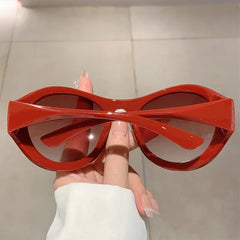 Oversized Y2K Punk Big Frame Vintage Sunglasses Women for Men Luxury Brand Designer Sun Glasses Popular Fashion Future Shades UV