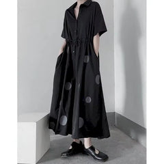 Dot Jumpsuits for Women Harajuku Korean Fashion Wide Leg Pants One Piece Outfits Women Rompers Loose Casual Vintage Playsuits