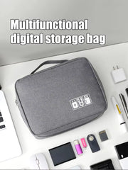 Multifunctional Digital Bag Data Cable Headphones Hard Drive Power Supply Digital Handbag Electronic Accessory Storage Bag
