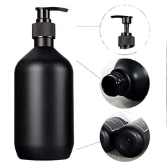 Matte Black 300/500Ml Soap Bottle Liquid Soap Dispenser Refillable Empty Shampoo Conditioner Container for Bathroom Supplies