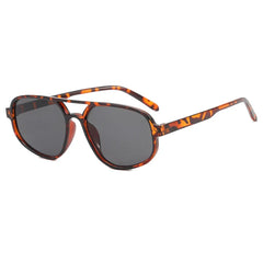 New Retro Double Bridge Sunglasses Men'S Fashion Simple Light Cat Eye Women Sun Glasses Ins Trending Shades UV400