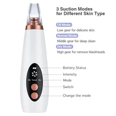 Professional Facial Blackhead Removar,Electric Pimple Acne Vacuum Pore Cleane Face Skin Care Tool Personal SPA Beauty Instrument