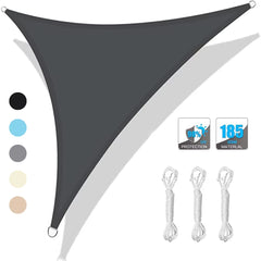 Multi-Size Triangle Sun Shade Sail Waterproof Outdoor Garden Patio Party Sunscreen Awing Sun Canopy for Beach Camping Pool