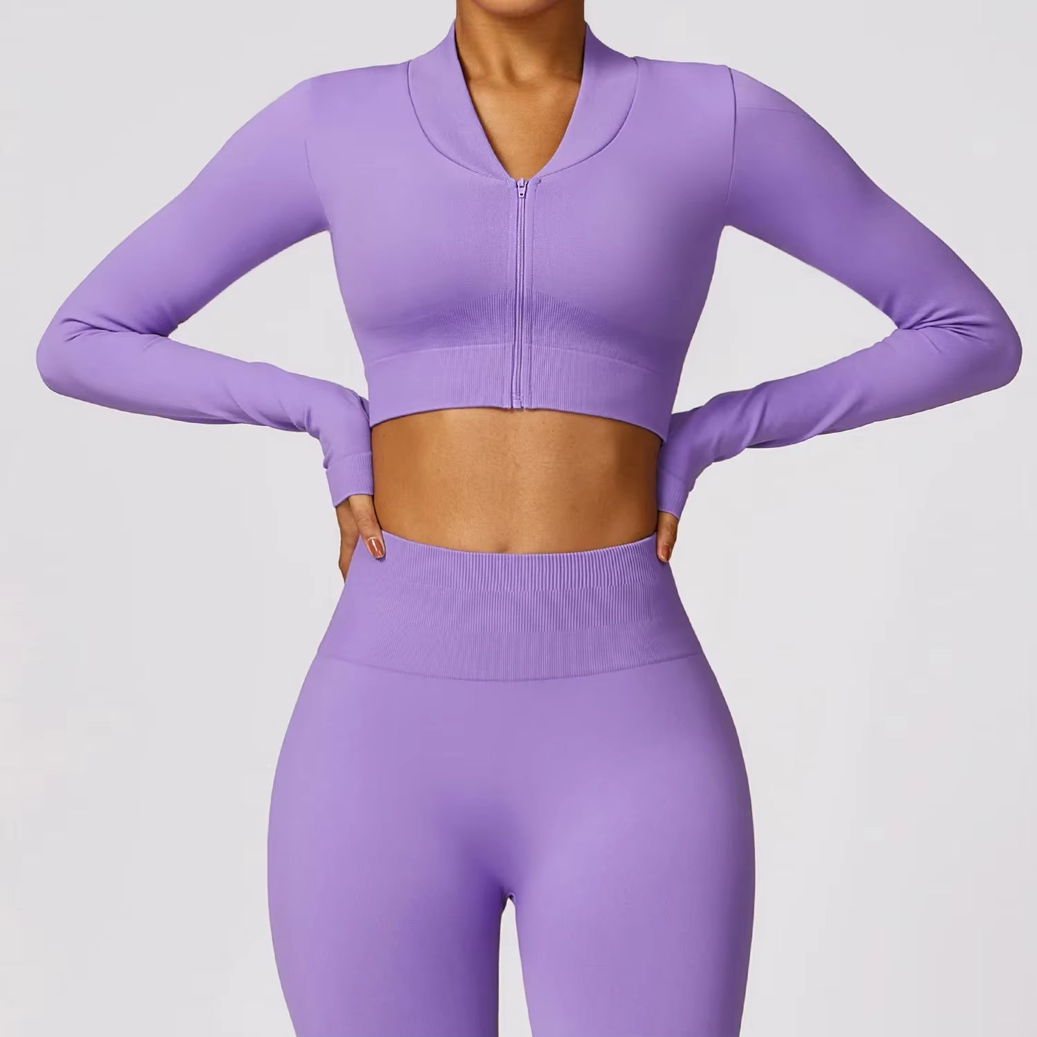 Tight Seamless Sport Jacket Women Zipper Yoga Coat Clothes Quick Dry Long Sleeve Fitness Suit Gym Workout Running Sportwear