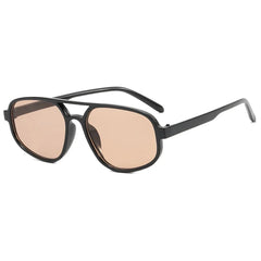 New Retro Double Bridge Sunglasses Men'S Fashion Simple Light Cat Eye Women Sun Glasses Ins Trending Shades UV400