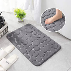 Memory Foam Bath Mat Large Size 40X60Cm Soft Comfortable Water Absorption Non-Slip Thick Bathroom Floor Rug Foot Mat