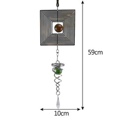Outdoor Living Windgong Yard Tuin Spinner Wind Chime Met Spiraal Staart Bal Muur Opknoping Home Decor Decoratie Windgong