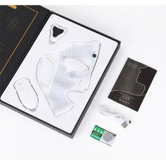 EMS Micro Current Electric Facial Massage Mask Vibration SPA Beauty Skin Care Mask Beauty Instrument